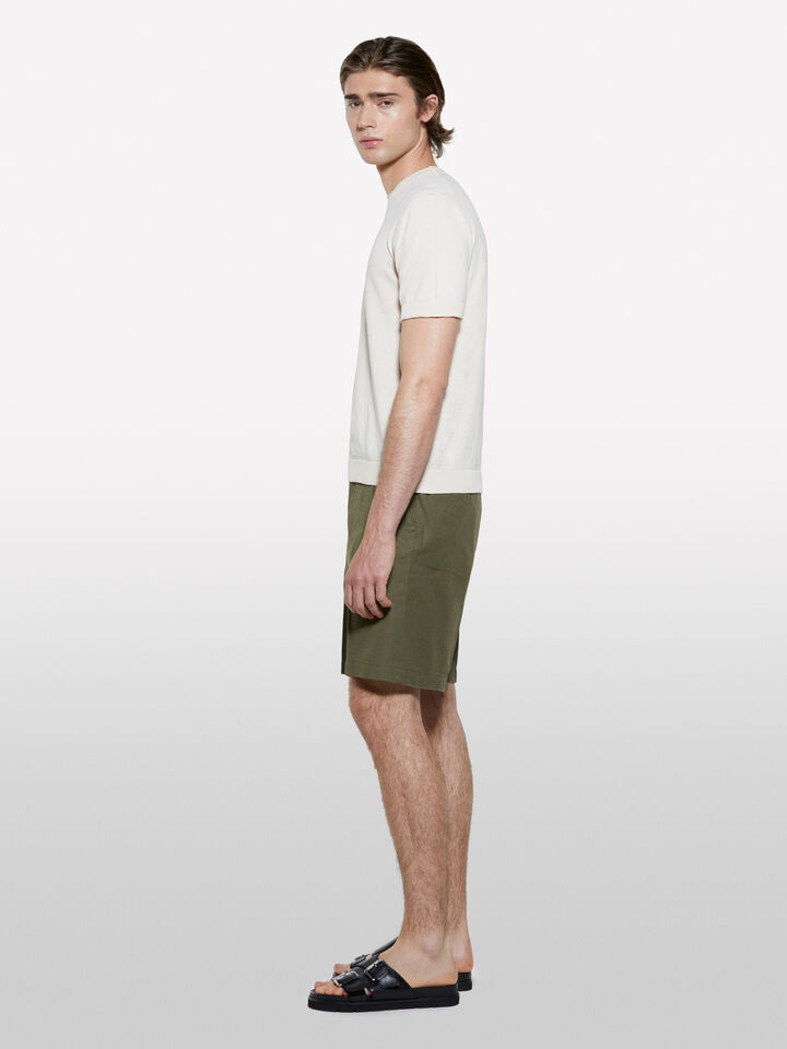 Bermuda regular fit verde militare - pantaloni shorts da uomo - Verde Militare | Sisley image number 2